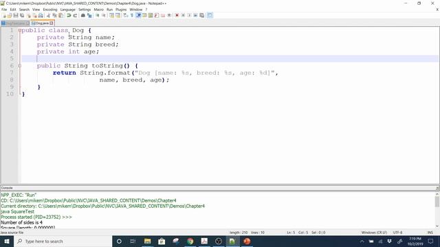 Java 1, Fall 2019 - Chapter 4 Lecture Part 3 смотреть онлайн