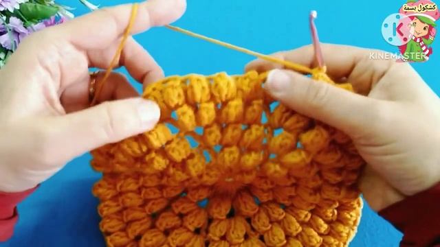❤ اول فيديو عربي❤ وحدة مفرش سرير بغرزة البوب كورن Crocheted popcorn pinwheel bed by @Basmacraft смотреть онлайн