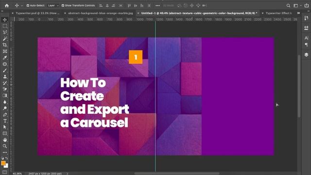 How To Create and Export Carousel in Photoshop смотреть онлайн
