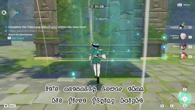 Who can fly higher? Venti vs Kazuha смотреть онлайн