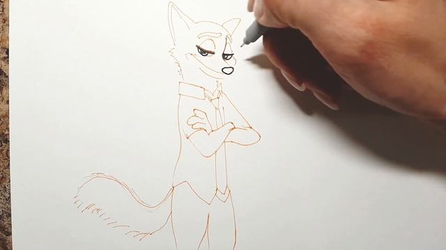 Как нарисовать Николаса из мультфильма "Зверополис"/Рисуем лиса смотреть онлайн