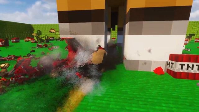 Cars vs Minecraft Horse – Teardown смотреть онлайн