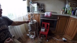 Изоамилол. Работа с узлом промежуточного отбора тарельчатой колонны.