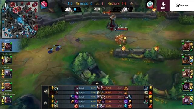 IMT vs SEN Game 2 (BO3) | WNS - Wild Rift NA Series 2022: 1st Circuit Major 1 Day 2 смотреть онлайн