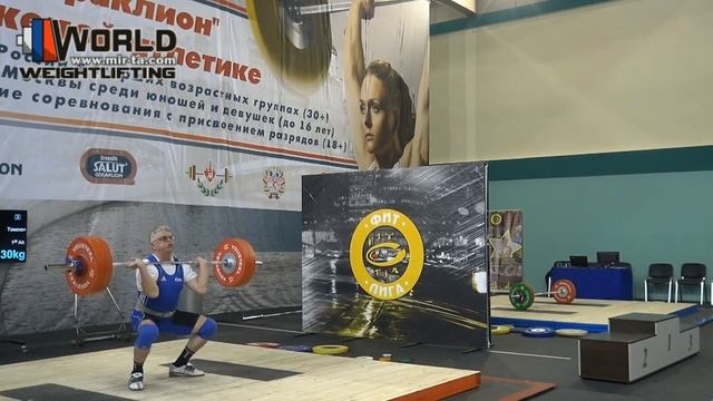 ЧИРКОВ/CHIRKOV (94,М-60) 93х-93-98х/130-134х-134х. Russian Championships Masters 02-06.03.2016. смотреть онлайн