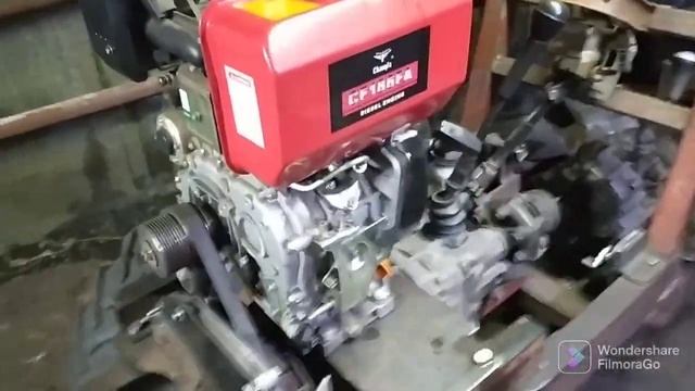 Первый дымок!!!! Первый запуск самодельный мини трактор 4×4 классика смотреть онлайн