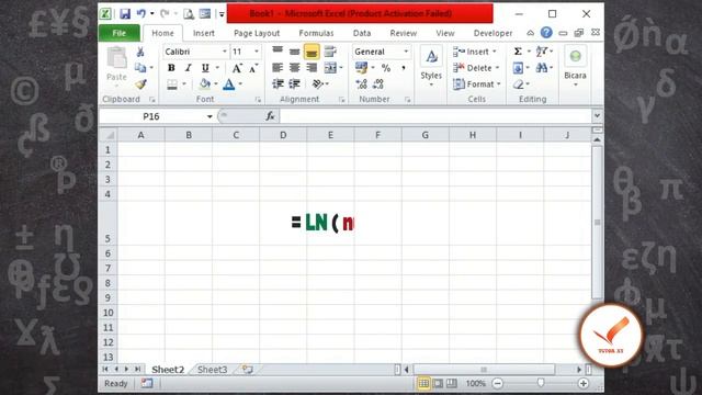 Fungsi LN pada Microsoft Excel - Kategori Fungsi Matematika смотреть онлайн