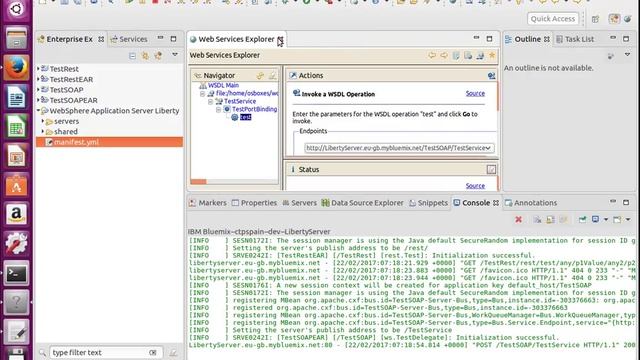 Bluemix. Deployment of Liberty profile package. смотреть онлайн