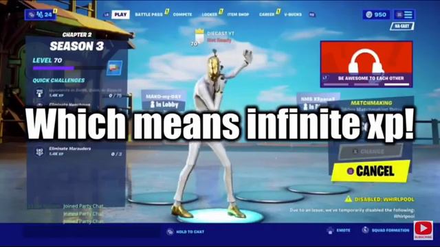 FORTNITE INFINITE XP GLITCH - HOW TO LEVEL UP FAST - CHAPTER 2 SEASON 3 - WORKING REAL XP GLITCH смотреть онлайн