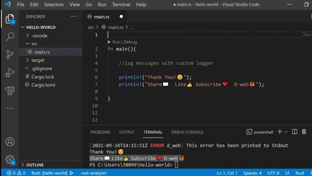 Log. Rust Lang смотреть онлайн