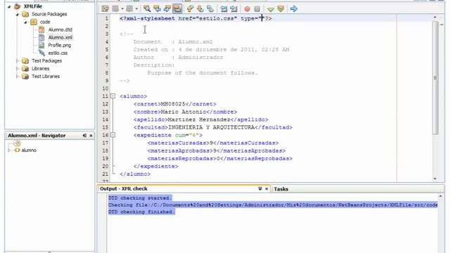 Creacion de documentos XML con NetBeans смотреть онлайн