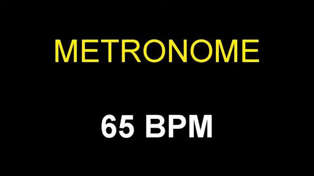 Metronome 65 BPM Beats Per Minute смотреть онлайн