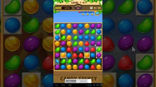 Candy Frenzy Level 21 смотреть онлайн