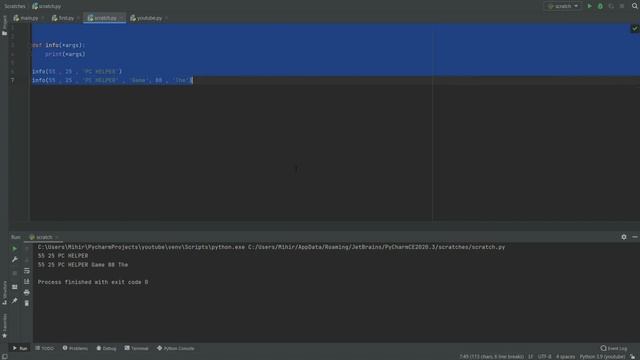 Python 3.9 Tutorials: Flexible Arguments *args | Functions in python | Python For Beginners Tutoria смотреть онлайн