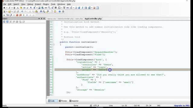 CakePHP 3.4 Tutorial For Beginners Step by Step - 6 - Hashing Passwords and Authentication смотреть онлайн