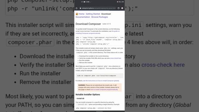 How to install Codeigniter4 on Phone #php #coding смотреть онлайн