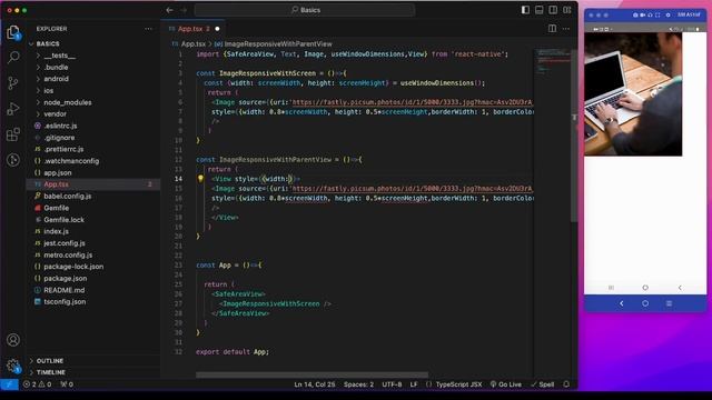 Make images responsive in React native смотреть онлайн