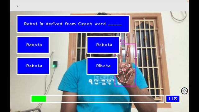 AI Virtual Robotics Quiz Game using python ? and openCV | cvzone | mediapipe | Computer Vision смотреть онлайн