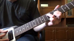 Простой РИФ на электрогитаре для начинающих (терция)