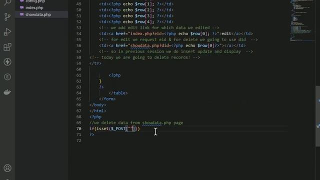 how to delete data in php |php:part-8| php tutorial | learn php смотреть онлайн