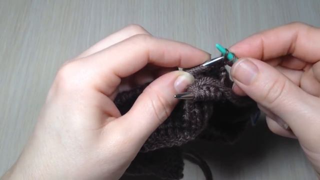 Снуд шарф-хомут спицами градиентом с косами подробный мастер класс смотреть онлайн