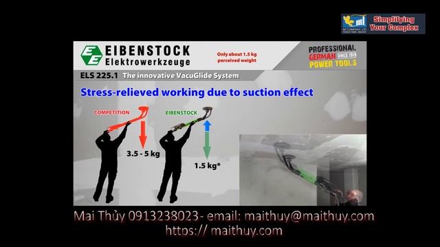 Máy chà nhám cán dài ELS 225.1 Eibenstock - Mai Thủy 0913 23 80 23 смотреть онлайн