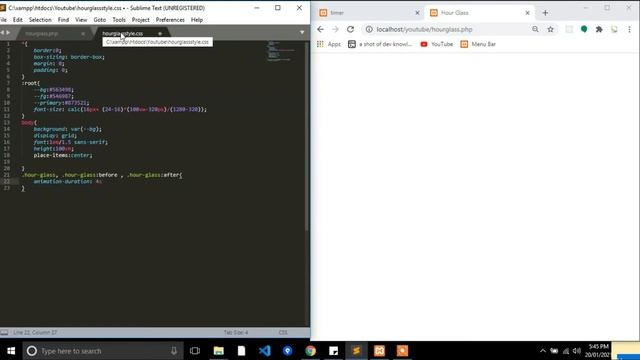 Animated css hour glass with html and css only , Animation css sand glass смотреть онлайн