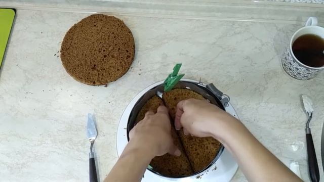 Медовик. Медовик с карамелью и клюквенным конфи. Сливочный крем. смотреть онлайн