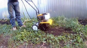 мотокультиватор 15 кг мини тест обзор CHAMPION GC252