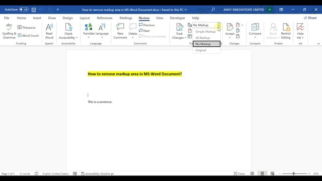 How to Remove Markup Area in Word Document смотреть онлайн