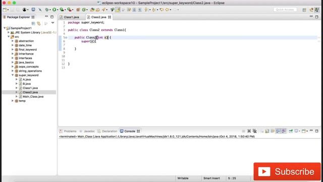 Super Class Constructor || super class constructor in java || what is superclass constructor in jav смотреть онлайн