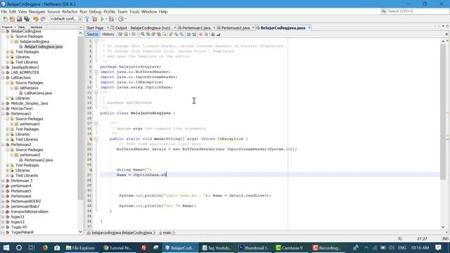 Tutorial Pemograman Java #3 Input pada Java ( Scanner, Joptionpane, BufferedReader смотреть онлайн