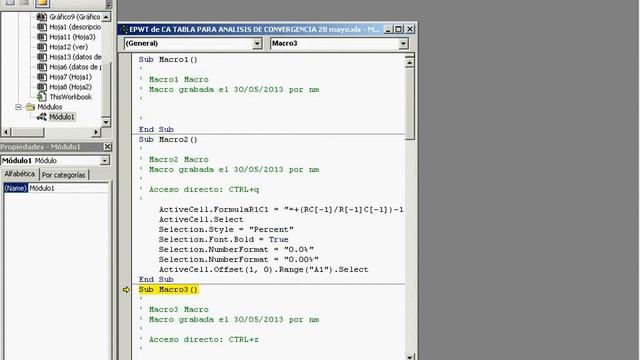 Excel. REVISION DE ERRORES EN MACRO.Una Macro para realizar cálculos numerosos. Parte 3 смотреть онлайн