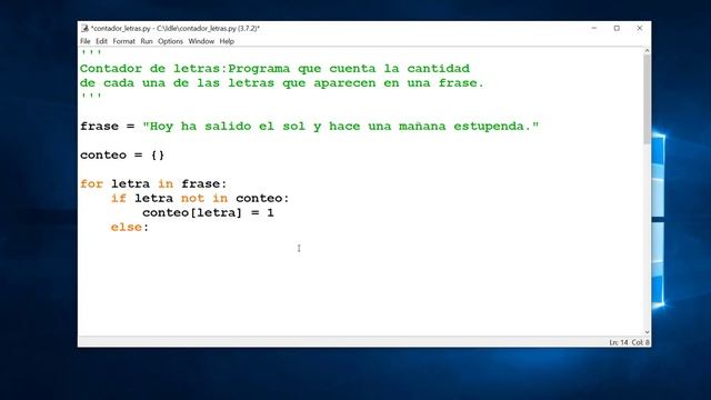 Python - Nivel 20 - Reto 7 - Contar las letras de un texto смотреть онлайн