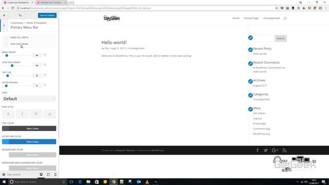 Change the logo and adjust its size in Divi by Elegant Themes смотреть онлайн