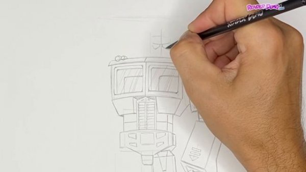 OPTIMUS PRIME Drawing - Transformers Autobots