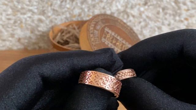 Славянские обручальные кольца Мать сыра земля и колосок. Золото. смотреть онлайн