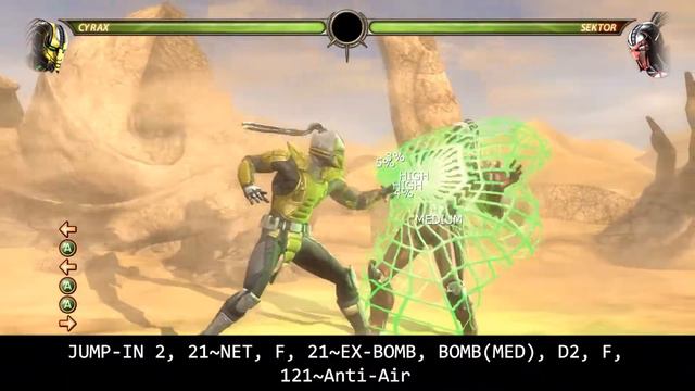 Easy Kombos: Cyrax - Mortal Kombat 9 (2011) смотреть онлайн