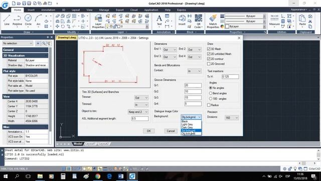 Litio 2 sheet metal for AutoCAD GStarCAD ZwCAD BricsCAD Quick start guide - draw your first pattern смотреть онлайн