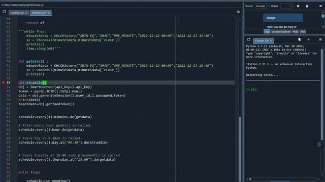 How to Schedule Straddle/Strangle/Exit in Python смотреть онлайн