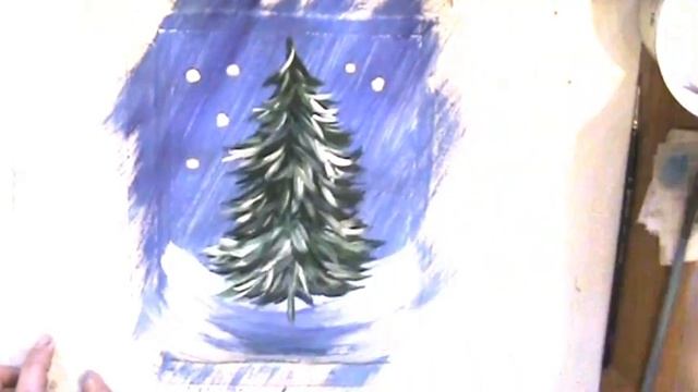Как нарисовать Новогоднюю Елку.//How to draw a christmas tree. смотреть онлайн