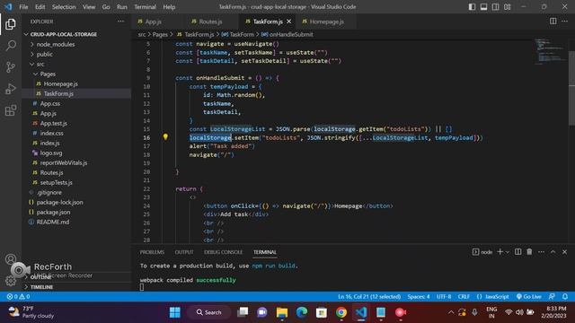 React js tutorial (Day 10) : CRUD application step by step in detail ( React js project: Todo list смотреть онлайн