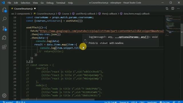 #3 - Youtube Video player in react js | fetching videos from playlist using youtube API смотреть онлайн