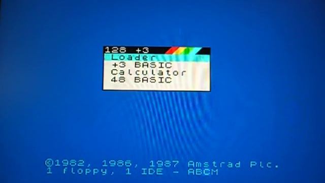 ZX Spectrum +3e loading TAP files смотреть онлайн