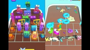 MERGE ALPHABET LORE VS NUMBER CUBE RUN - Merge Battles GamePlay - iOS, Android Part 3