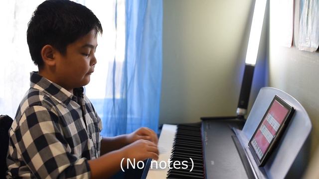 7-Year-Old Renzo Plays "Blue Moon" with Simply Piano смотреть онлайн