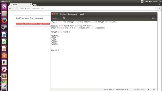 Codeigniter (Ubuntu 16.04) - The Encrypt library requires the Mcrypt extension. смотреть онлайн