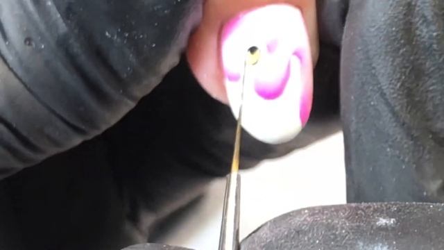 Роспись гель-лаком. Фламинго Рисунок гель-лаком на ногтях. смотреть онлайн