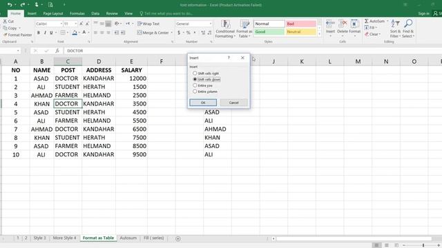 Lesson # 8 Microsoft Excel in pashto смотреть онлайн