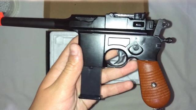 Pistola Airsoft spring Mauser M712/C-96 (G12) da Galaxy | Review/Unboxing | PT/BR смотреть онлайн